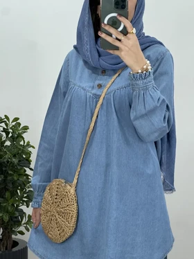 مانتو جین یقه چین پریناز 4