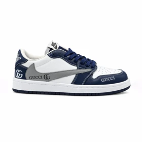 کفش و کتانی مردانه مدل نایک ترویس NIKE TRAVIS رنگ سفید سرمه ای کد 30295