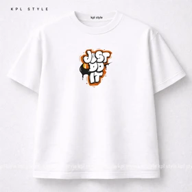 تیشرت JUST تمام پنبه باکسی کد 1223