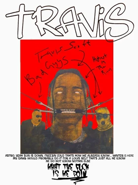 تیشرت تراویس اسکات طرح Copy of TRAVIS SCOTT ORIGINAL BG کد 179661