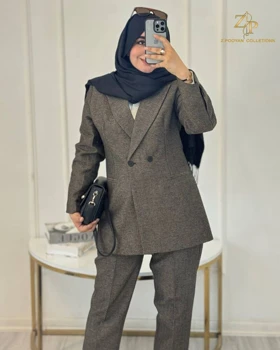 کت و شلوار زنانه اسپرت توییت جناقی ایزابل