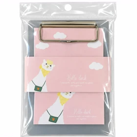 کاغذ یادداشت تخته شاسی دار فانتزی با گیره نگهدارنده
