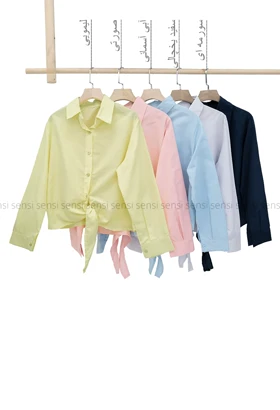شومیز کراپ گره‌ای