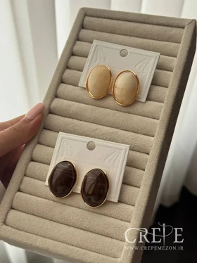 گوشواره بیضی رزینی