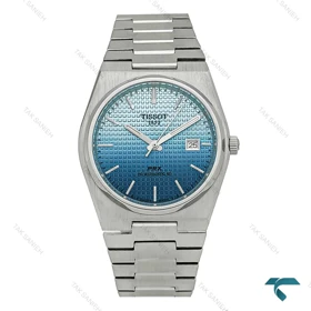 تیسوت PRX مردانه پاورماتیک نقره ای صفحه آبی دورنگ Tissot-8048-G