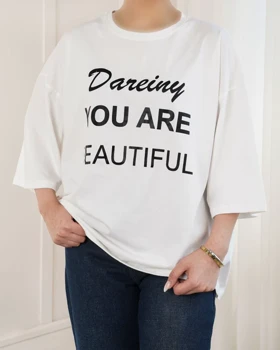تیشرت باکسی YOU ARE کد 29411