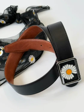 1721- کمربند 3/5 سانت بابونه