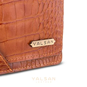 کیف دستی چرم یلسان مدل رادیس کد 014-GC (عسلی)