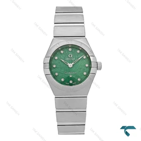 ساعت زنانه امگا کانسلیشن نقره ای صفحه سبز جدید Omega-7346-L