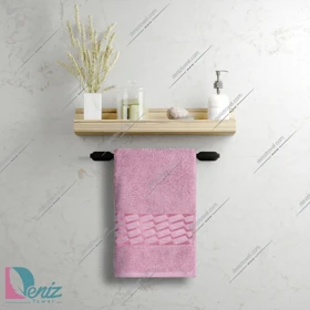 حوله دستی بزرگ طرح آرام رنگ کالباسی