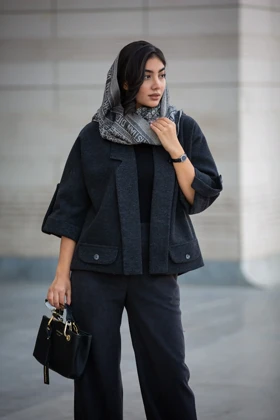 پالتو فوتر یقه دالی نقاب دار