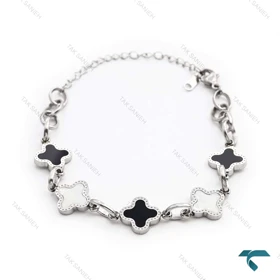 دستبند ون کلیف پنج گل نقره ای زنانه VanCleef-8345-L