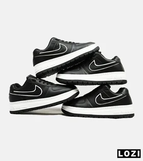 کفش کتانی مردانه و زنانه مشکی سفید نایک NIKE AIR FORCE
