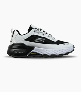 کفش کتانی طبی ورزشی سفید مشکی SKECHERS max protect مدل 8554