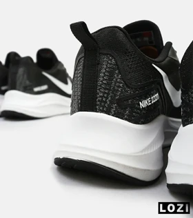 کفش کتانی مردانه و زنانه مشکی سفید Nike air zoom