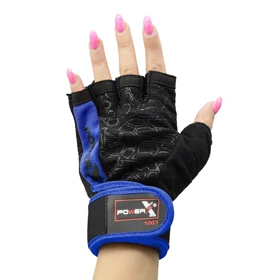 دستکش بدنسازی پاورایکس مدل 404K1376 آبی