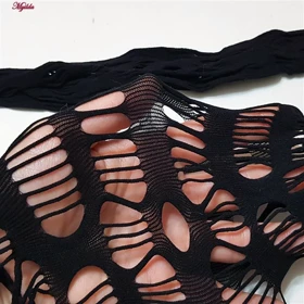 سرهمی فانتزی زنانه کد 4855-7063 رنگ مشکی به همراه ساق دست