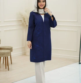 مانتو بلند مجلسی مدل تینوش کد 2162