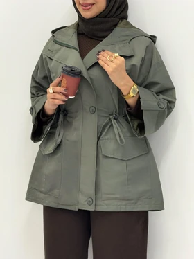 4021-بارانی کلاهدار مانیا