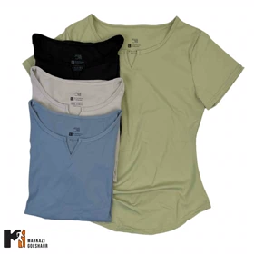 تیشرت زنانه پارچه اسپان کد 043