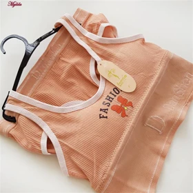 ست شورت و نیم‌تنه زنانه رنگ گلبهی مدل بدون فنر پددار کد Myi-4620-2