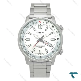 ساعت کاسیو MTP-130 مردانه سیلور صفحه سفید Casio-7934-G