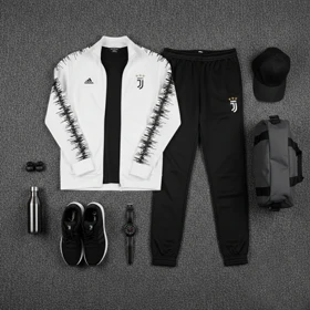 ست راحتی مردانه سویشرت شلوار یوونتوس مدلR77