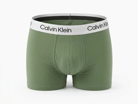 شورت مردانه نیمپا کلوین کلاین (Calvin Klein) رنگ سبز زیتونی – پک 3 عددی سایز بزرگ 2XL و 3XL