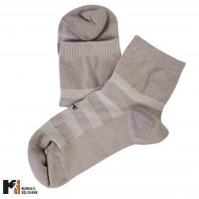 جوراب نیم ساق مردانه ملانژ کد 404 (خاکستری)