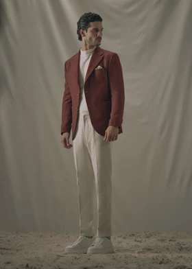 کت دو دکمه پشمی 2520201