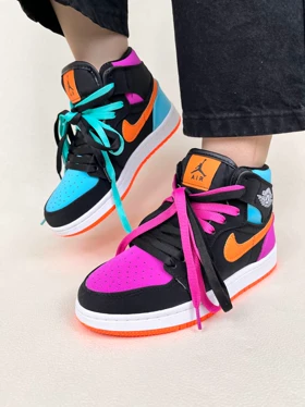 کتانی ونس ساق‌دار زنانه نایک جردن وان هالویین NIKE JORDAN 1 Halloween کد 912 دختر طهرونی