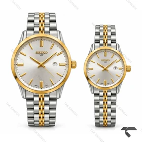 ساعت ست سیکو Vip رفرنس 31622 دورنگ طلایی Seiko-11517-S