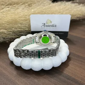 ساعت رولکس زنانه تمام سیلور ایندکس خط اسمال w-0195