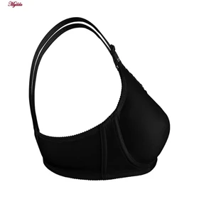 سوتین زنانه پرسی فنردار طرح پروانه مشکی لین کد 4680-744