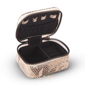 کیف جواهرات چرم یلسان مدل آسا کد 146-RTL (کرم)