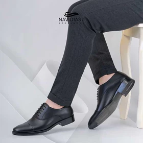 کفش مردانه چرم کلاسیک کد 7007011