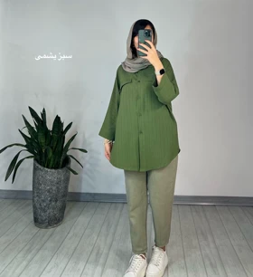 مانتو دکمه دار برکه 3