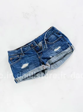 شورتک کوتاه جین پاچه پاکتی