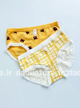شورت اسلیپ نخ پنبه عروسکی طرح خرس