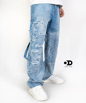 شلوار فول بگ یخی کاستوم کد 759 - کیفیت استثنایی