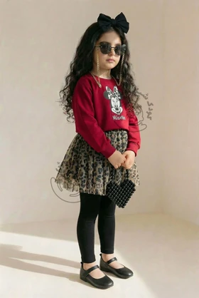 کراپ دامن میکی پلنگی