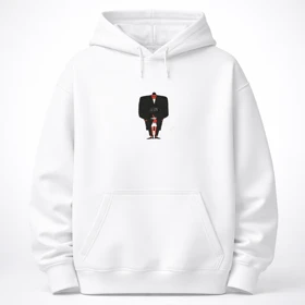 هودی سفید با طرح LEON | سه‌نخ پنبه باکیفیت و استایل جذاب کد 1137