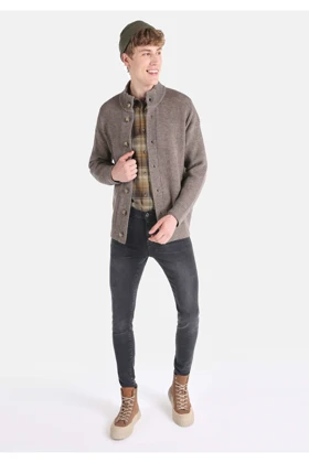 ژاکت کش باف پشمی مردانه colins