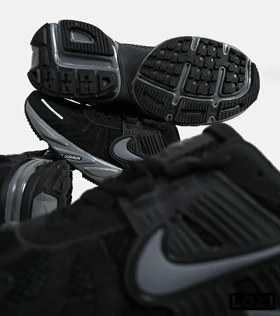 کفش کتانی مردانه و زنانه مشکی خاکستری Nike cushlon