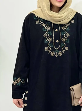 مانتو پاییزه گلدوزی آشیان 1