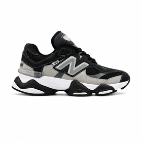کفش و کتانی مردانه چرم طبیعی مدل نیوبالانس 9060 NEW BALANCE رنگ مشکی طوسی کد 4114