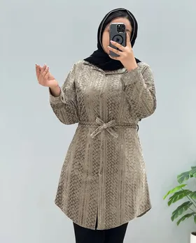 مانتو مخمل مبینا