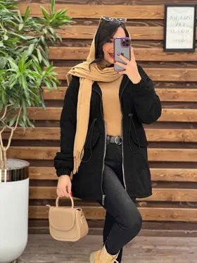 پالتو کبریتی کمرگت داخل ببعی