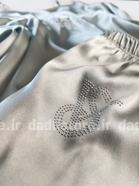 ست لباس خواب تاپ و شورتک نگین‌دار ویکتوریاسکرت