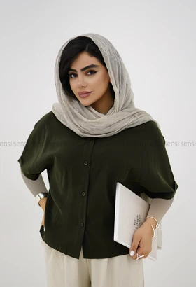 شومیز زنانه پری باکسی کد1005973